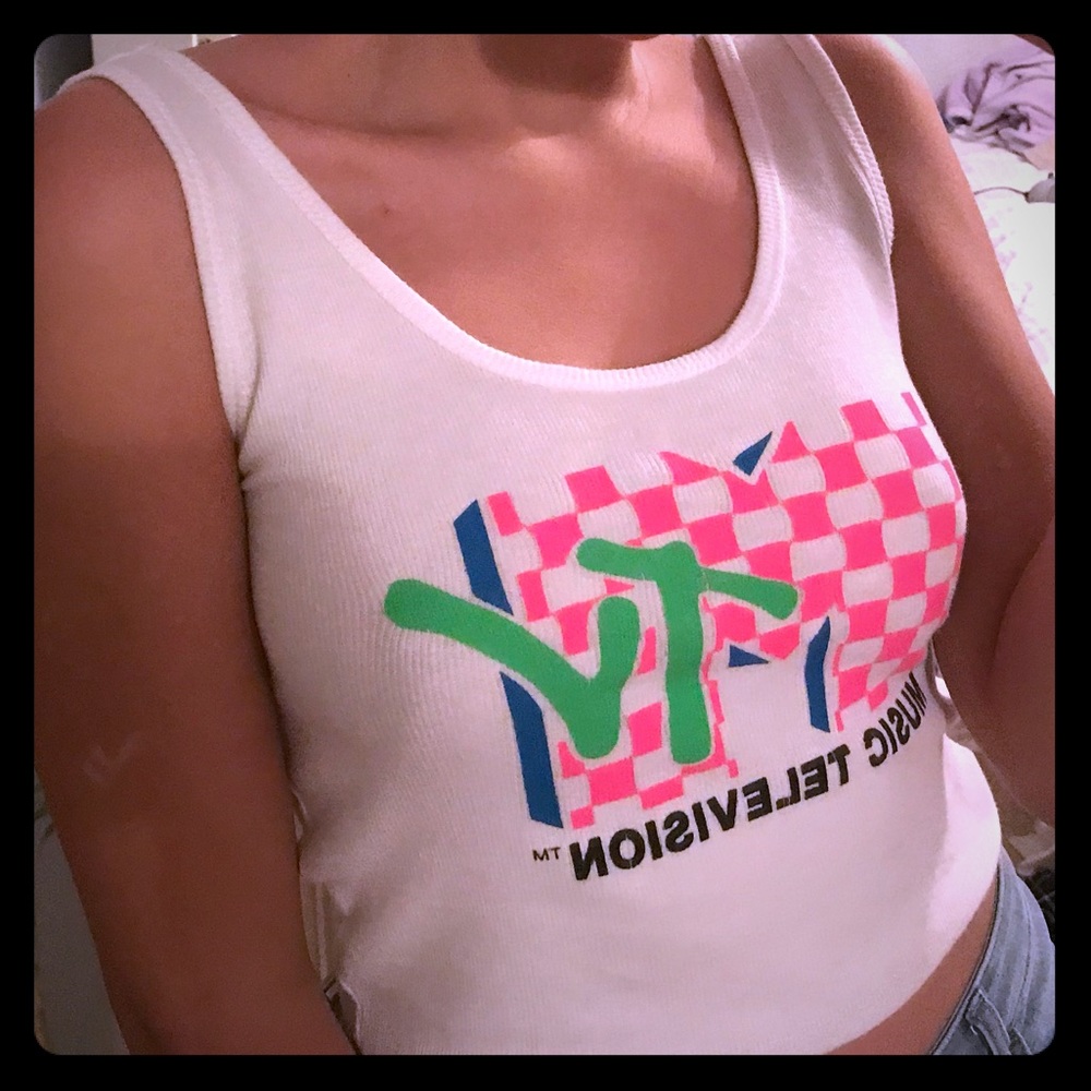 White MTV tank🤩